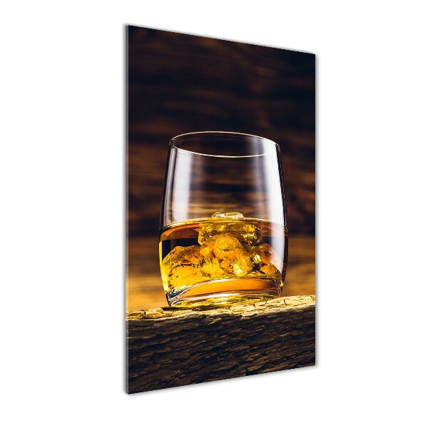 Verticale glasfoto Bourbon in een glas