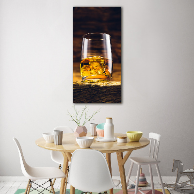 Verticale glasfoto Bourbon in een glas