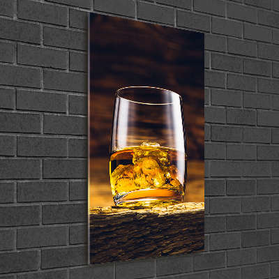 Verticale glasfoto Bourbon in een glas