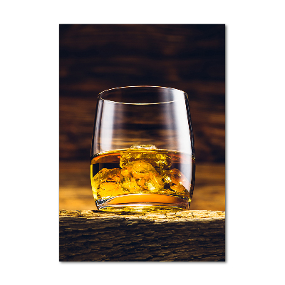 Verticale glasfoto Bourbon in een glas