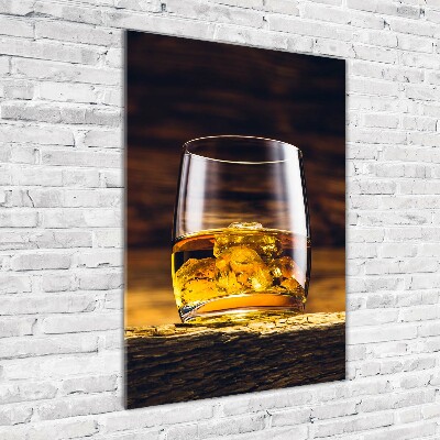 Verticale glasfoto Bourbon in een glas