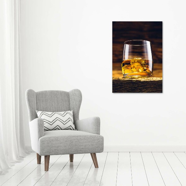 Verticale glasfoto Bourbon in een glas