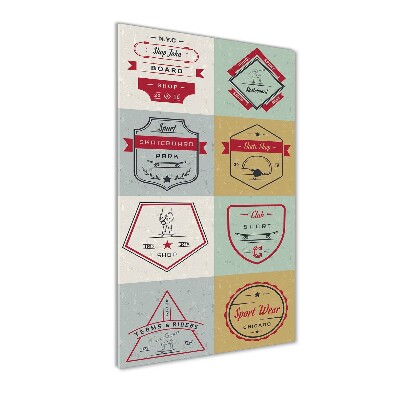 Verticale foto op glas Skateboardborden