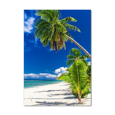Verticale glasfoto Tropisch strand