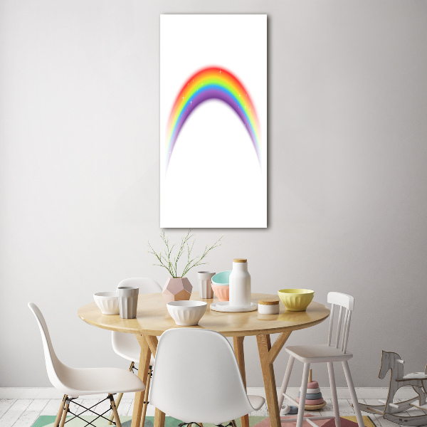 Verticale foto op glas Regenboog