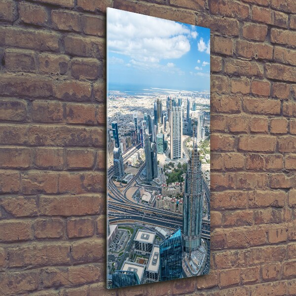 Verticale glasfoto Wolkenkrabbers