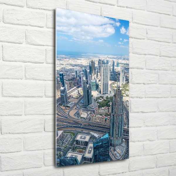 Verticale glasfoto Wolkenkrabbers