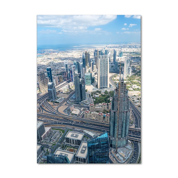 Verticale glasfoto Wolkenkrabbers