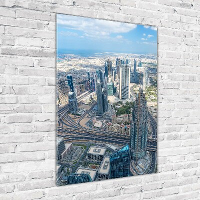 Verticale glasfoto Wolkenkrabbers