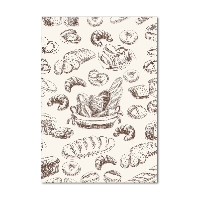 Verticale foto op glas Brood