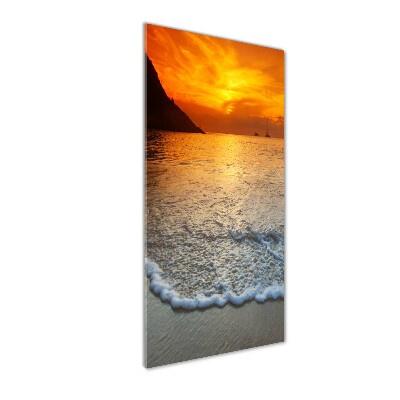 Verticale foto op glas Zonsondergang