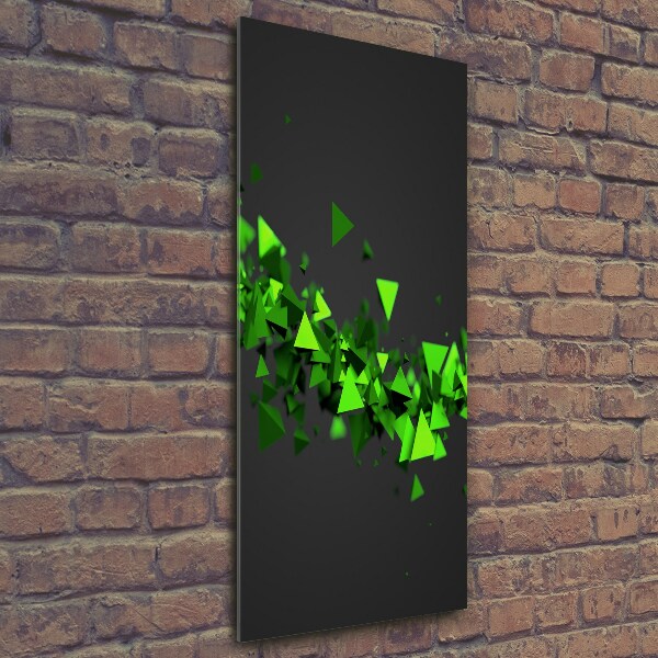 Verticale glasfoto Geometrische golf