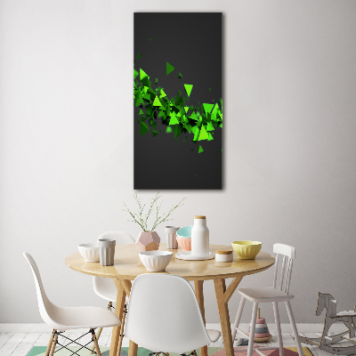 Verticale glasfoto Geometrische golf