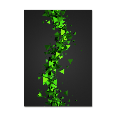 Verticale glasfoto Geometrische golf