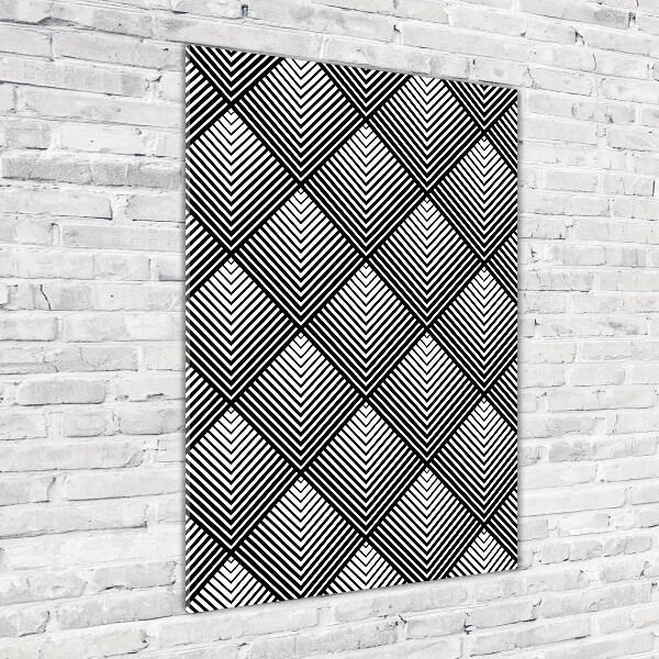 Verticale glasfoto Geometrische achtergrond