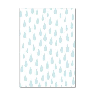 Verticale glasfoto Druppels