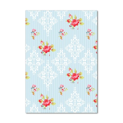 Verticaal glasschilderij Rozen