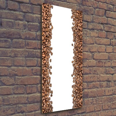 Verticale glasfoto Koffiebonen