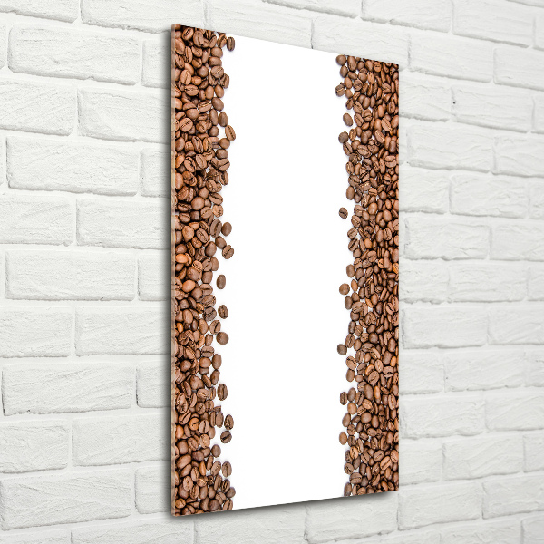 Verticale glasfoto Koffiebonen