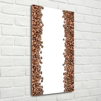 Verticale glasfoto Koffiebonen