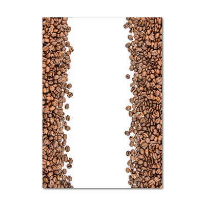 Verticale glasfoto Koffiebonen