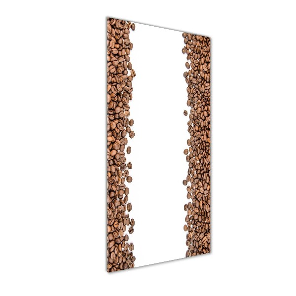 Verticale glasfoto Koffiebonen