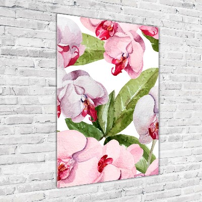 Verticale foto op glas Orchidee