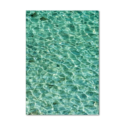 Verticaal glasschilderij Helder water