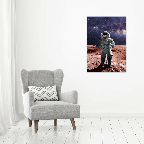 Verticale glasfoto Astronaut