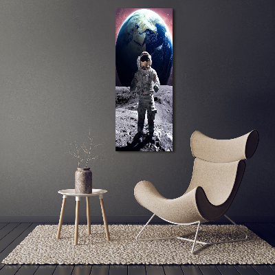 Verticale glasfoto Astronaut