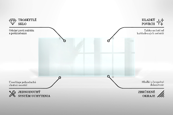 Glazen achterwand keuken Transparant 
