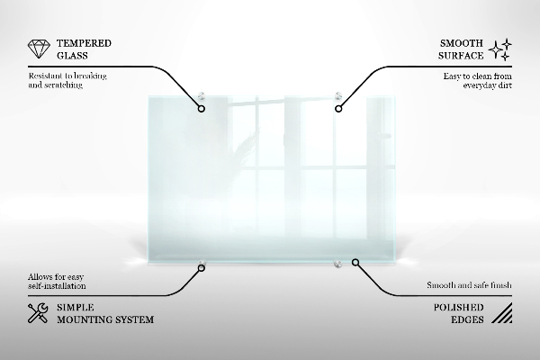 Glazen achterwand keuken Transparant 