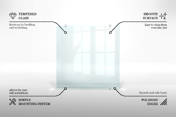 Glazen achterwand keuken Transparant 