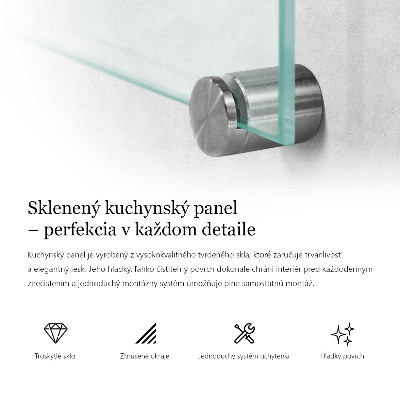 Glazen achterwand keuken Transparant 