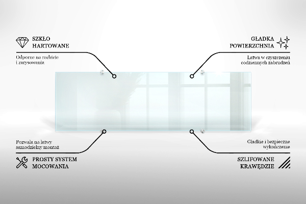 Glazen achterwand keuken Transparant 