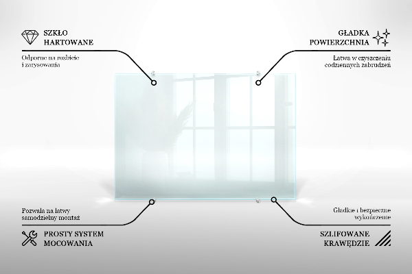 Glazen achterwand keuken Transparant 