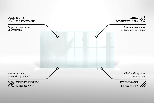 Glazen achterwand keuken Transparant 