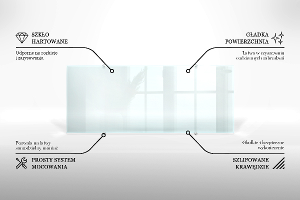 Glazen achterwand keuken Transparant 