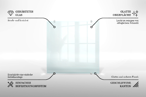 Glazen achterwand keuken Transparant 