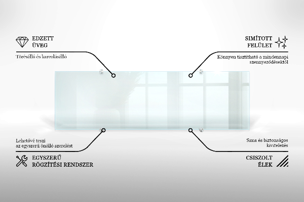 Glazen achterwand keuken Transparant 