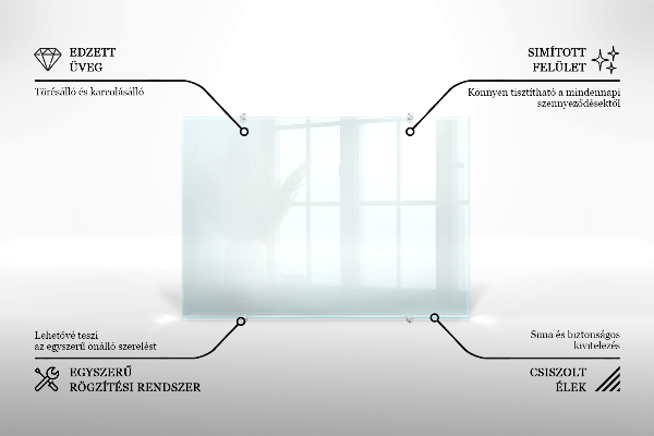 Glazen achterwand keuken Transparant 