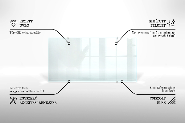 Glazen achterwand keuken Transparant 