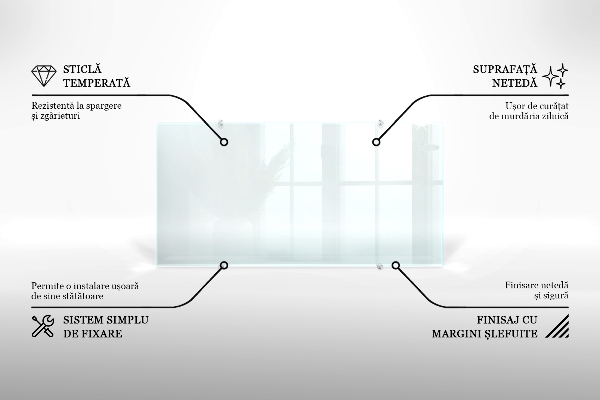 Glazen achterwand keuken Transparant 