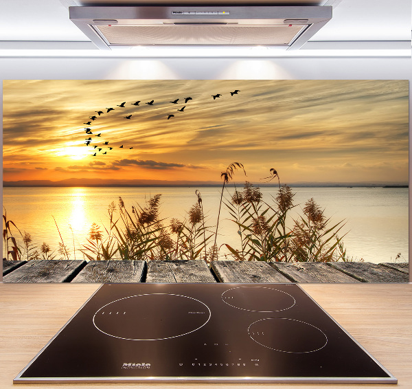 Spatplaat keuken Steiger aan het meer