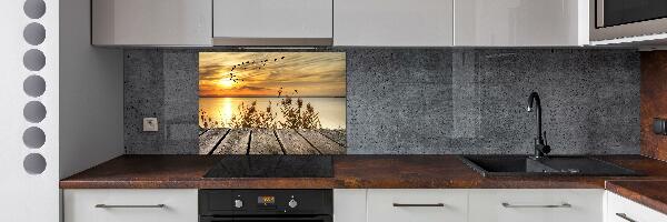 Spatplaat keuken Steiger aan het meer