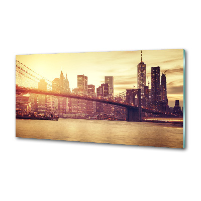 Glazen achterwand keuken Manhattan, New York