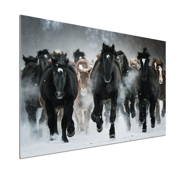 Keuken achterwand Paarden in galop