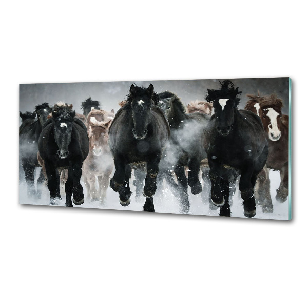 Keuken achterwand Paarden in galop