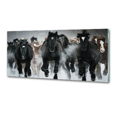 Keuken achterwand Paarden in galop