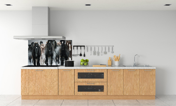 Keuken achterwand Paarden in galop